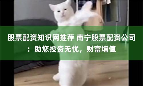 股票配资知识网推荐 南宁股票配资公司：助您投资无忧，财富增值